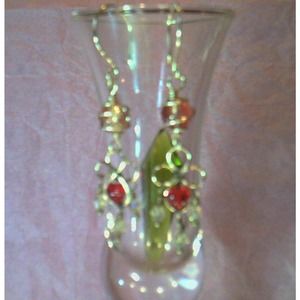 Heart Twist Chandelier Earrings